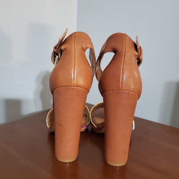 Nine West Brown Ankle Strap Sandals - Picture 2 of 4